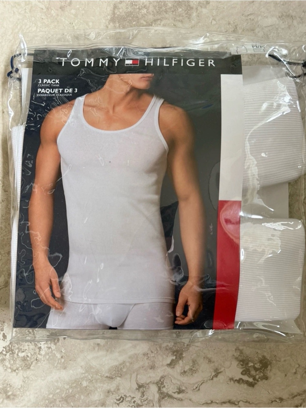 Tommy Hilfiger White Men’s Ribbed Tank Top 3-Pack *only two in pack*